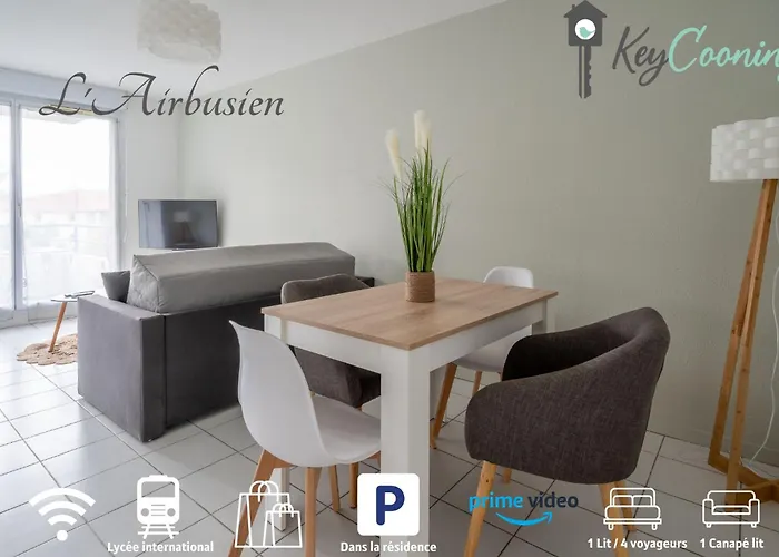 L\'Airbusien - Terrasse Et Parking - Airbus A Cote